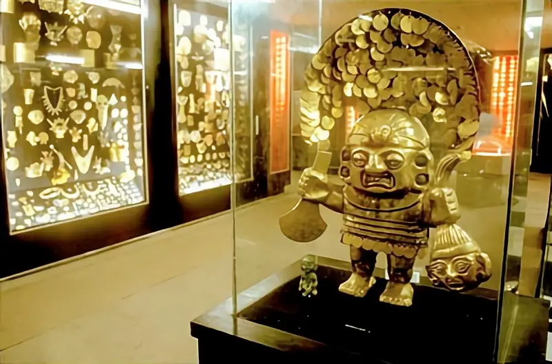 Joyas precolombinas en Museo del oro de cartagena