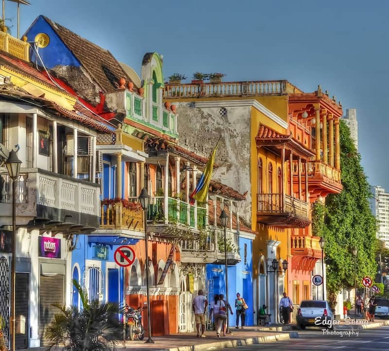 Barrio getsemani en Cartagena